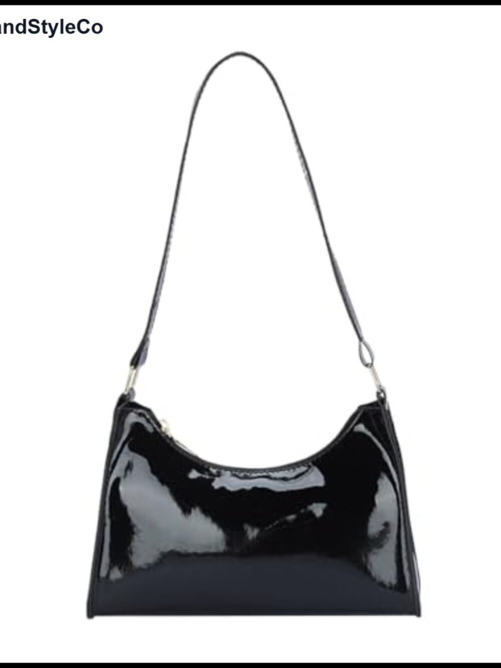 Patent PU Leather Shiny Clutch Purse Elegant Evening Bag Mini Shoulder Hobo